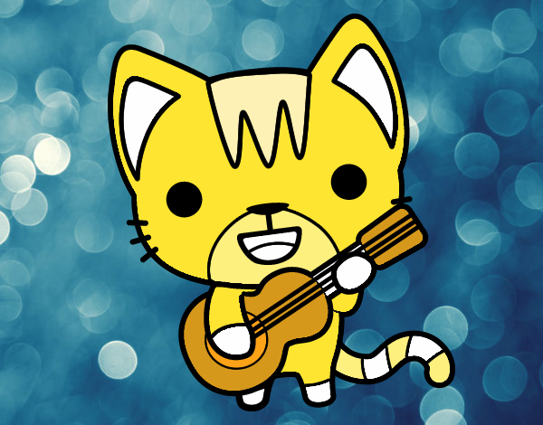 Gato guitarrista