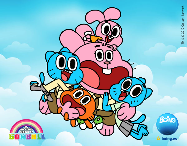 Gumball y amigos contentos