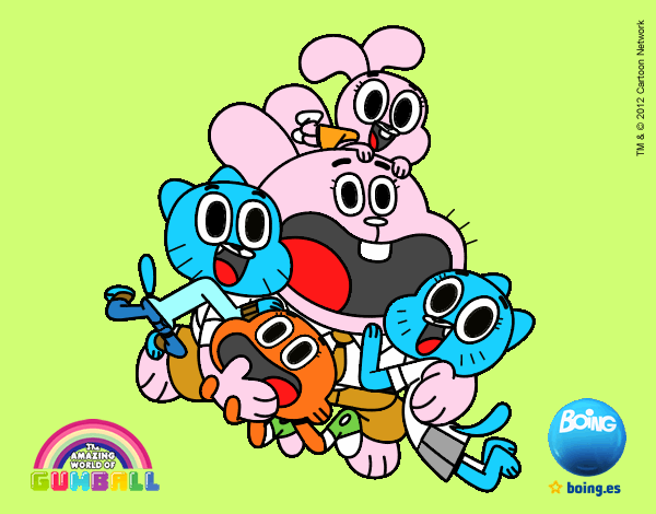 Gumball y amigos contentos