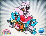 Gumball y amigos contentos