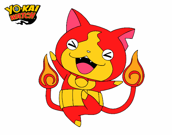 Jibanyan feliz