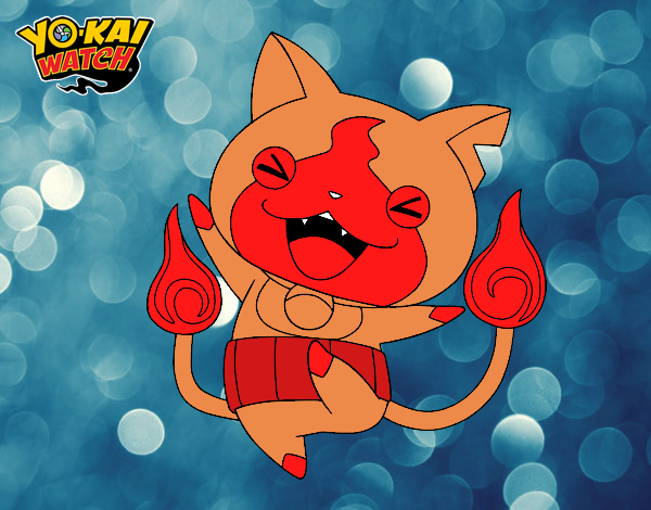 Jibanyan feliz