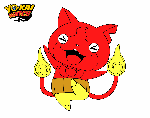 Jibanyan feliz