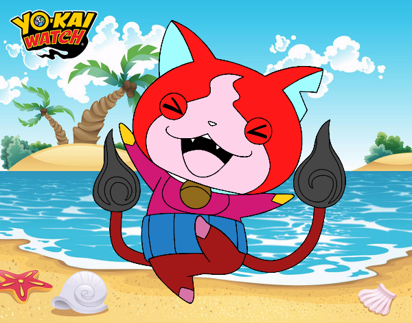 Jibanyan feliz