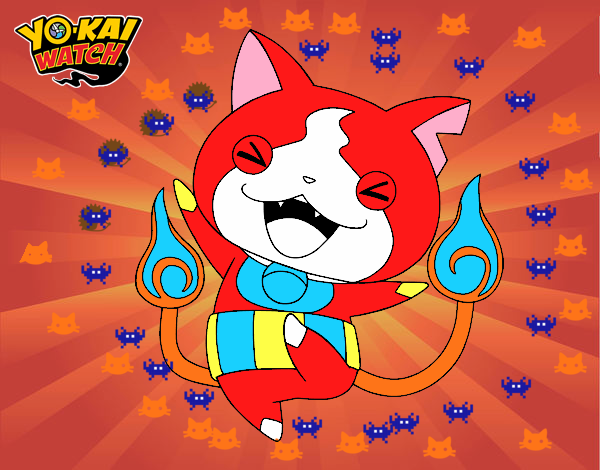 Jibanyan feliz