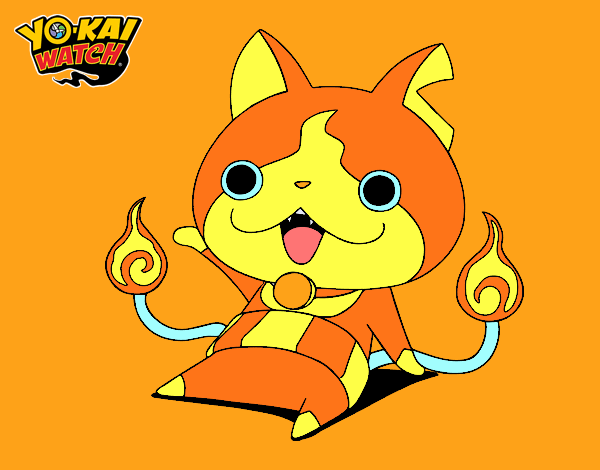 Jibanyan saludando