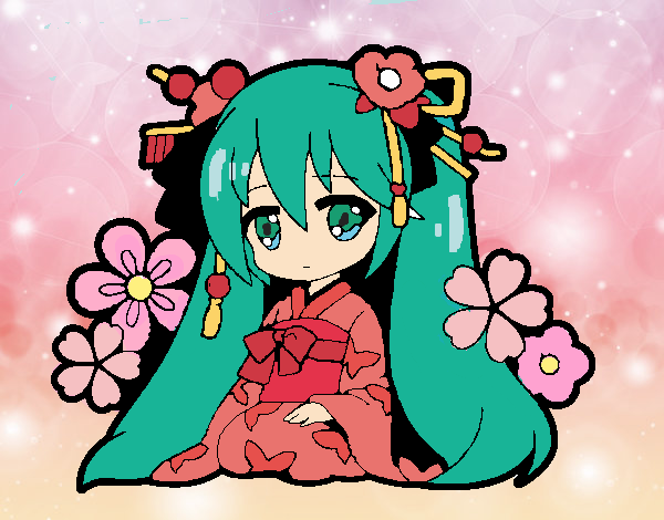 Miku Kimono Traditonal