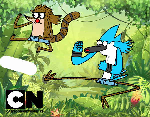 Mordecai y Rigby karatekas