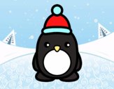 Pingüino navideño