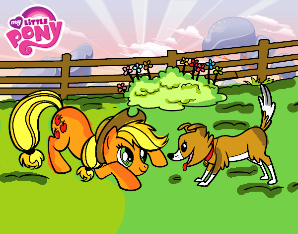 Applejack y winona 