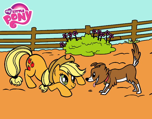 Applejack y Winona