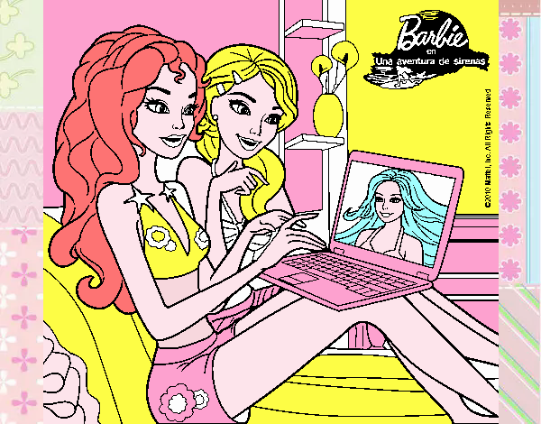 Barbie chateando