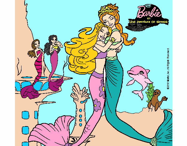 Barbie sirena y la reina sirena