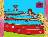 Barbie y sus amigas en el jacuzzi