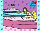 Barbie y sus amigas en el jacuzzi