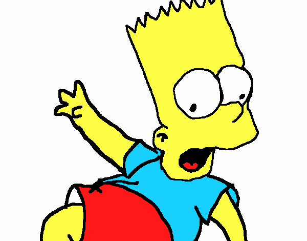 Dibujo Bart 2 pintado por juaqu