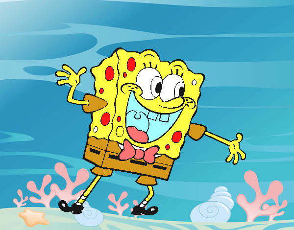 Bob Esponja saludando