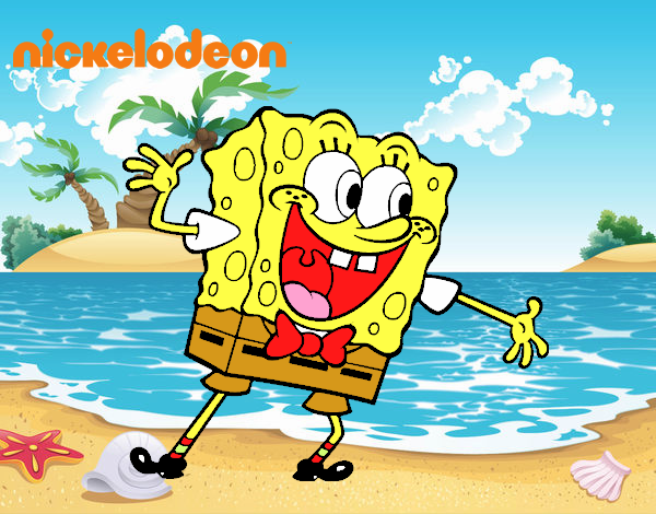 Bob Esponja saludando