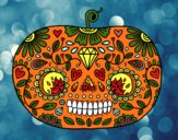 Calabaza del día de los muertos 