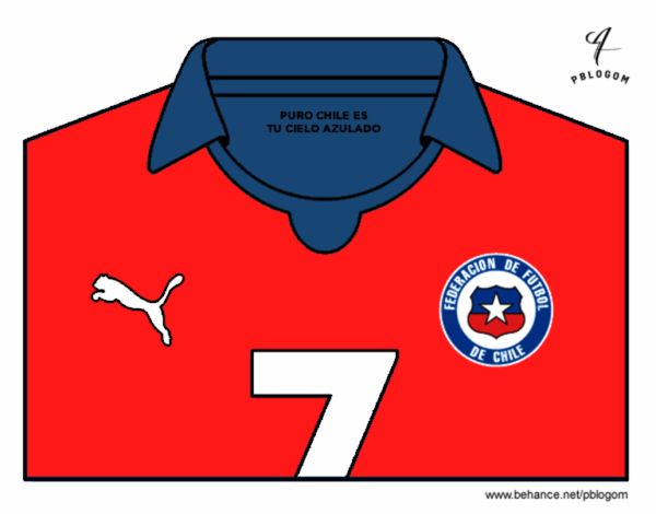 Camiseta del mundial de fútbol 2014 de Chile