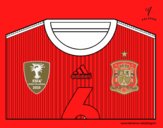 Camiseta del mundial de fútbol 2014 de España