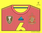 Camiseta del mundial de fútbol 2014 de España