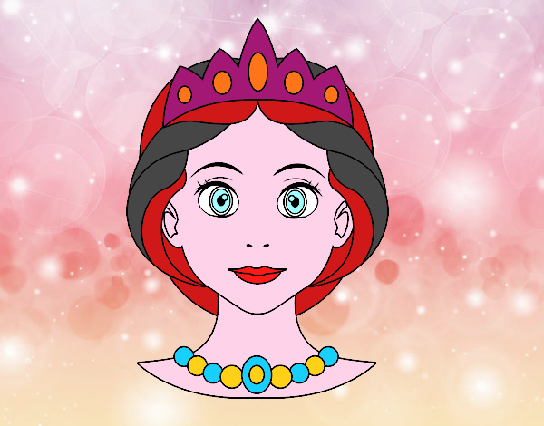 Dibujo Cara de princesa pintado por gracee