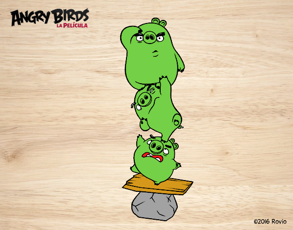 Cerdos verdes de Angry Birds