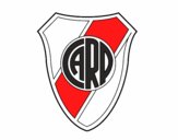 Dibujo Escudo Atlético River Plate pintado por martuch