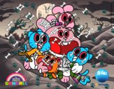 Gumball y amigos contentos