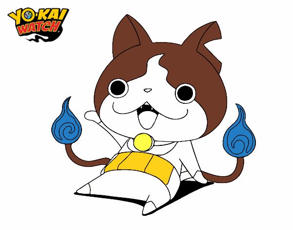 Jibanyan saludando