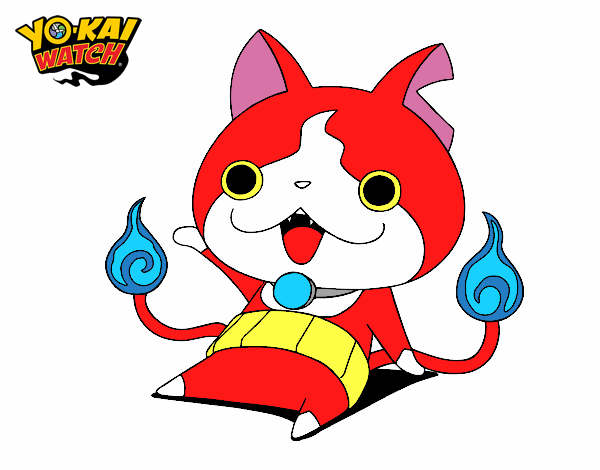 Jibanyan saludando