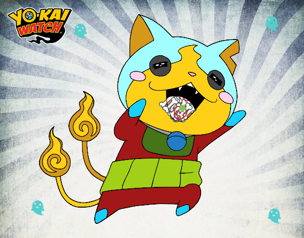 Jibanyan super feliz