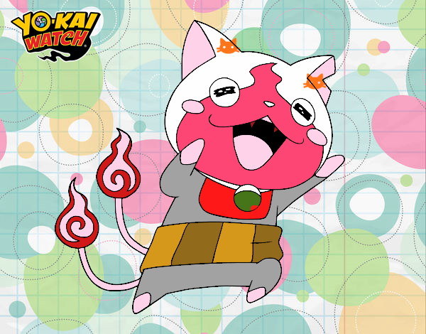 Jibanyan super feliz