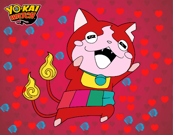 Jibanyan super feliz