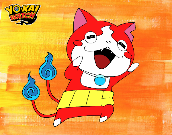 Jibanyan super feliz