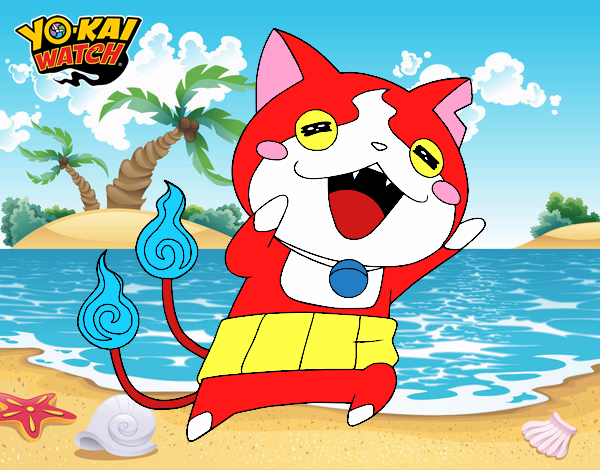 Jibanyan super feliz