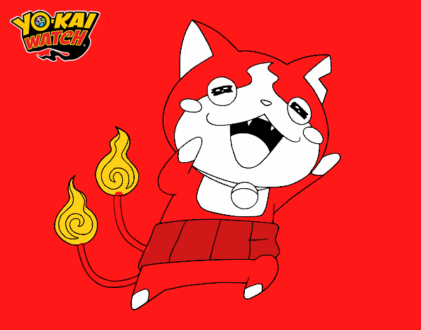 Jibanyan super feliz