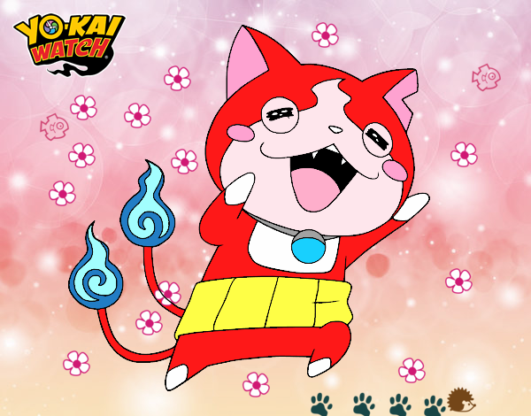 Jibanyan super feliz