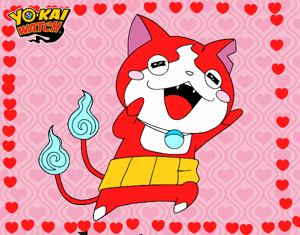 Jibanyan super feliz