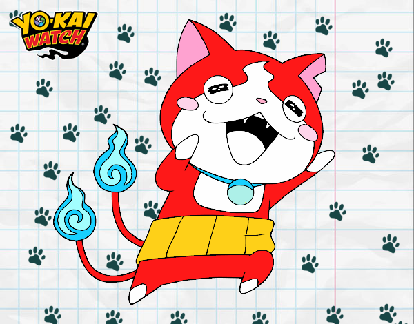 Jibanyan super feliz