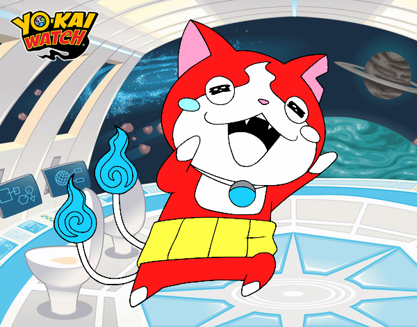 Jibanyan super feliz