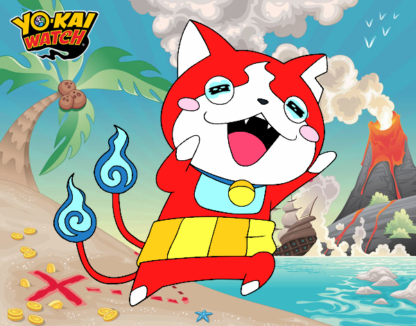 Jibanyan super feliz