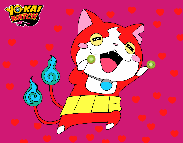 Jibanyan super feliz