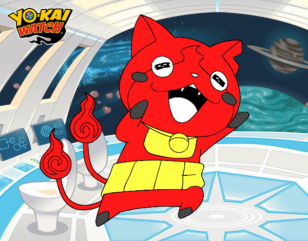 Jibanyan super feliz