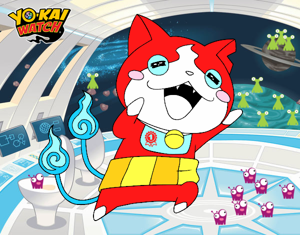 Jibanyan super feliz