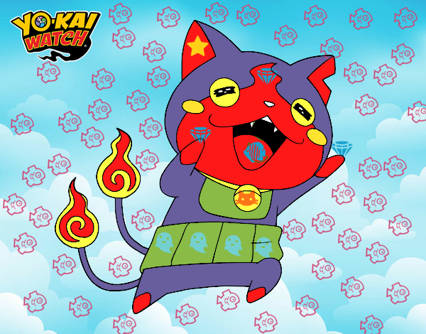 Jibanyan super feliz