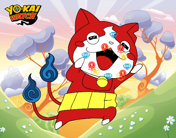 Jibanyan super feliz