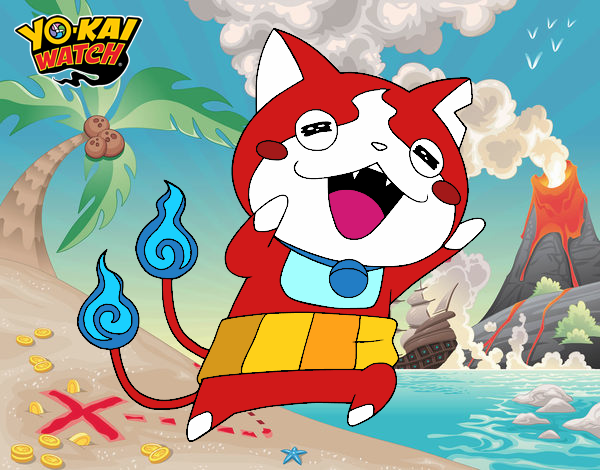 Jibanyan super feliz