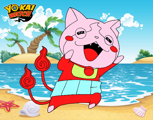 Jibanyan super feliz